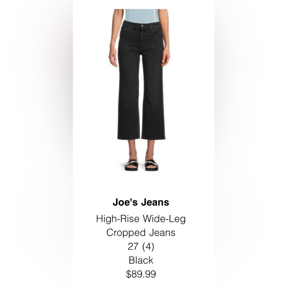 Joe’s Jeans High-Waist Wide-Leg Cropped Jeans